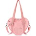 STEAMEDBUN Ita Bag Crossbody Heart Shaped Purse for Anime Pins Display