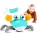 control future Crawling Crab Baby Toy - Infant Tummy Time Toys 3 4 5 6 7 8 9 10 11 12 Babies Boy 3-6 6-12 Learning Crawl 9-12 12-18 Walking Toddler 36 Months Old Music Development 1st Birthday Gifts