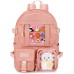 STEAMEDBUN Kawaii Backpack Cute Aesthetic Backpack for Girls,Ita Backpack with Inserts for School (without pins)