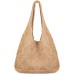 COOKOOKY Crochet Beach Tote bag Summer Beach Bag for Women Aesthetic Mesh Tote Bag Hippie Bag Knit Bag