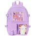 STEAMEDBUN Kawaii Backpack Cute Aesthetic Backpack for Girls,Ita Backpack with Inserts for School (without pins)